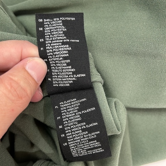 & Other Stories Buckle Belt Cutout‎ Dress Women's 4 Green - Picture 8 of 10